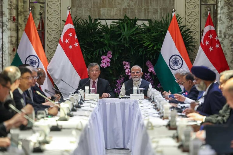 India, Singapore elevate bilateral ties, ink four deals across key sectors