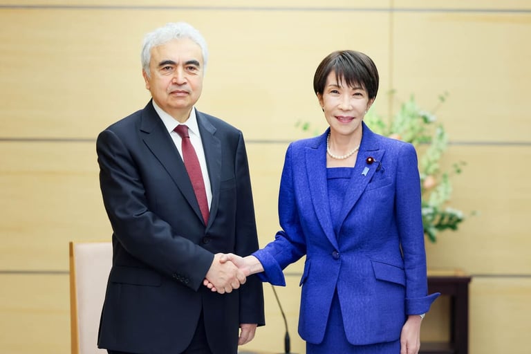 Japan’s Prime Minister meets with IEA’s Birol to request further coordinated release of oil reserves