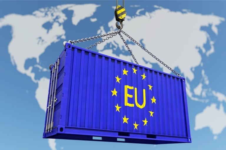 Euro area swings to $8.9 billion trade deficit as imports rise 10 percent, EU gap hits $13.8 billion